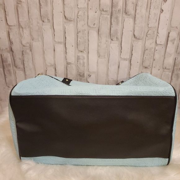 Juicy Couture Our Zip Says It All Blu Duffle Bag - Picture 15 of 15
